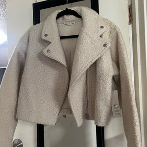 No Boundaries Cream Teddy Jacket
